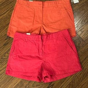 Fresh Vibrant Orange and Pink Bermudas Casual Style